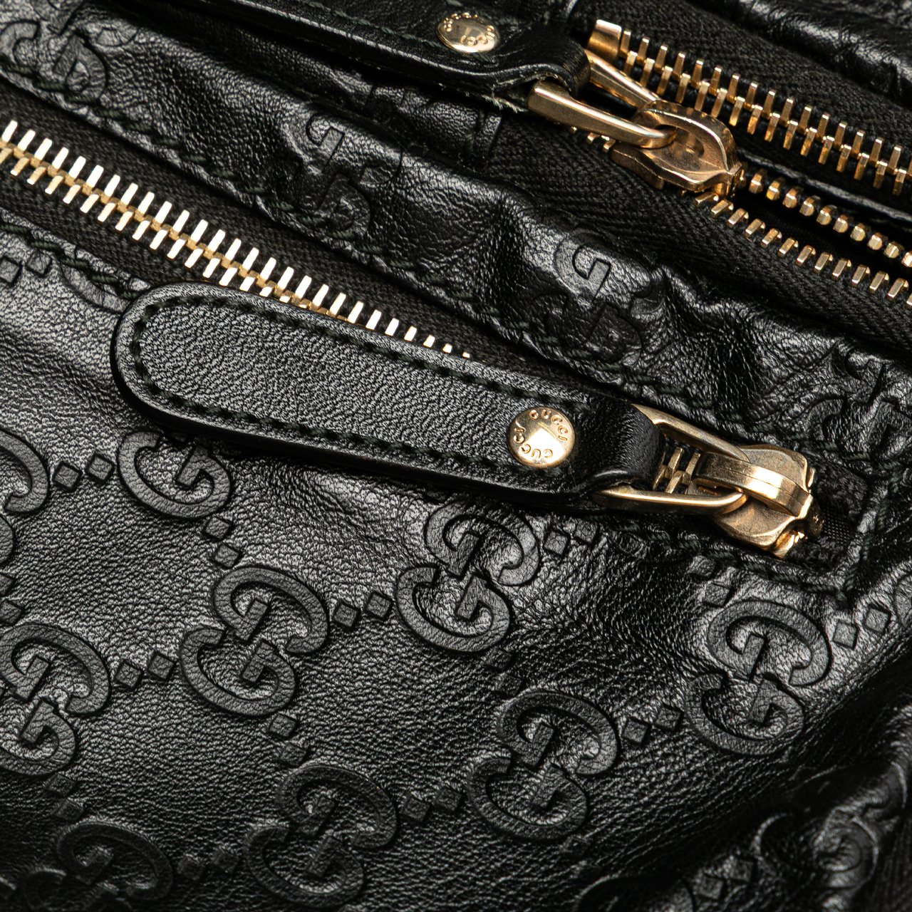 Gucci Guccissima Belt Bag Zwart