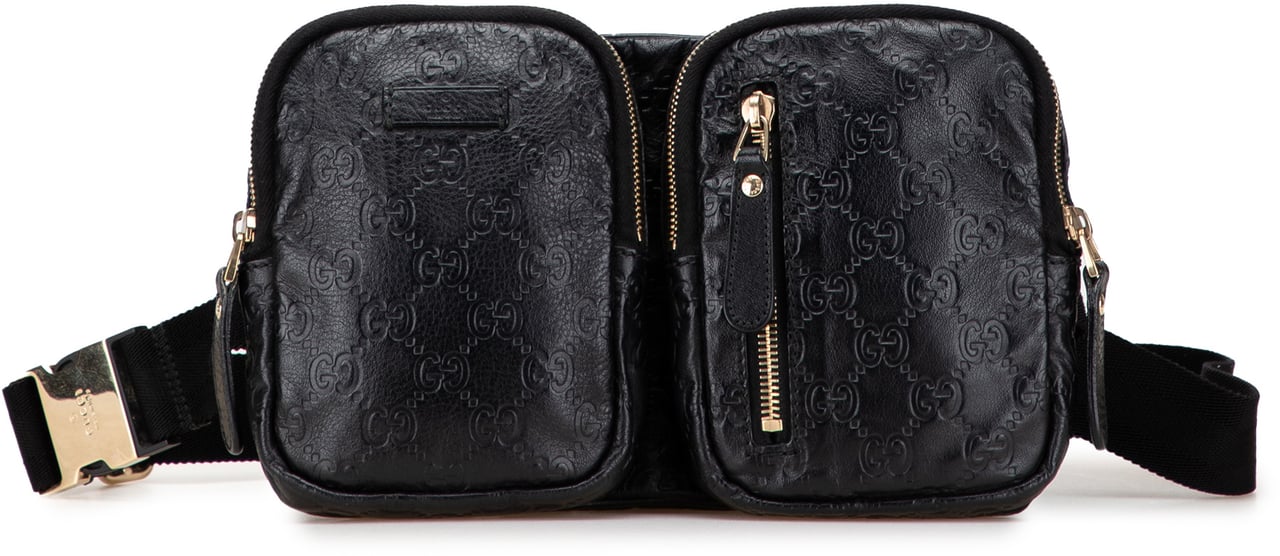 Gucci Guccissima Belt Bag Zwart