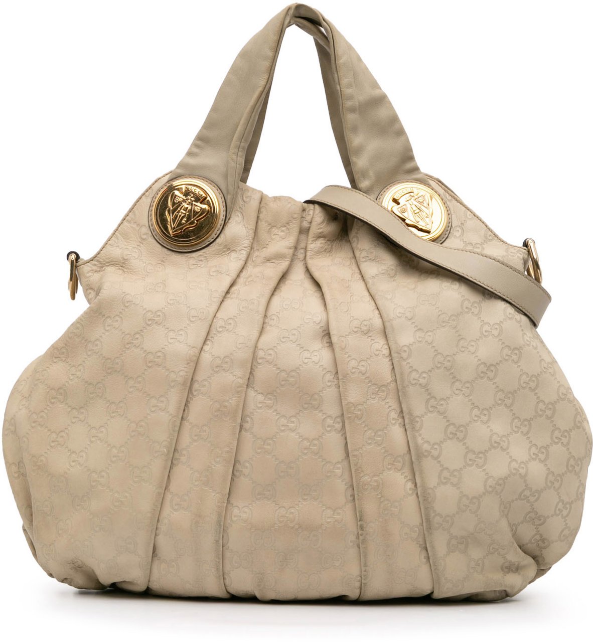 Gucci Large Guccissima Hysteria Satchel Bruin
