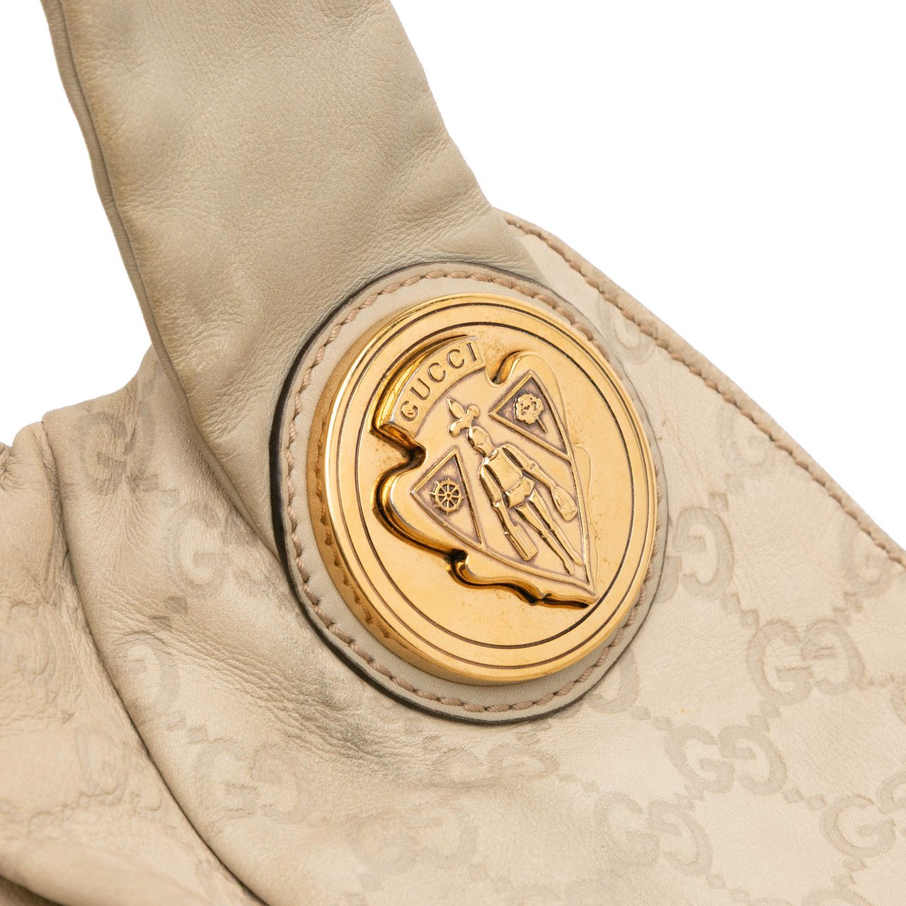 Gucci Large Guccissima Hysteria Satchel Bruin
