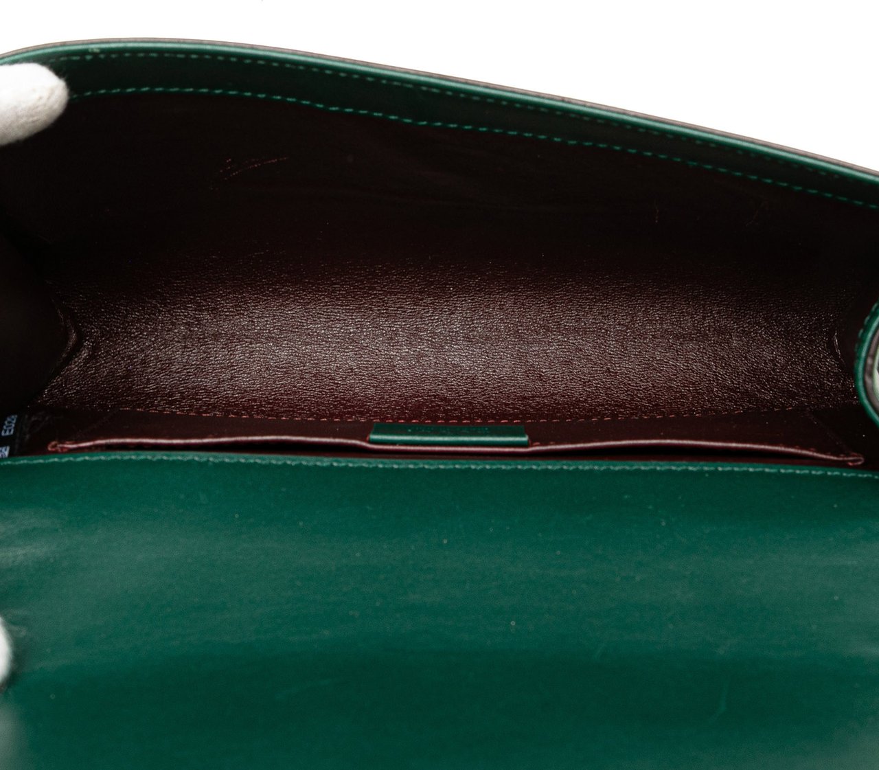Gucci Small Leather Zumi Satchel Groen