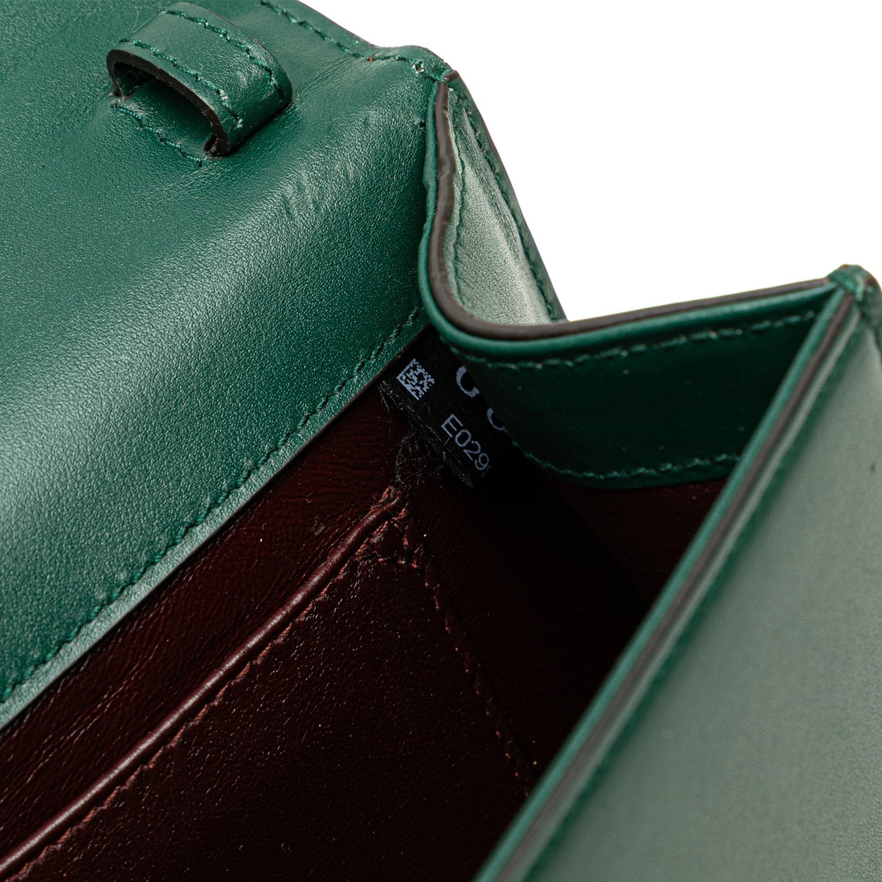 Gucci Small Leather Zumi Satchel Groen