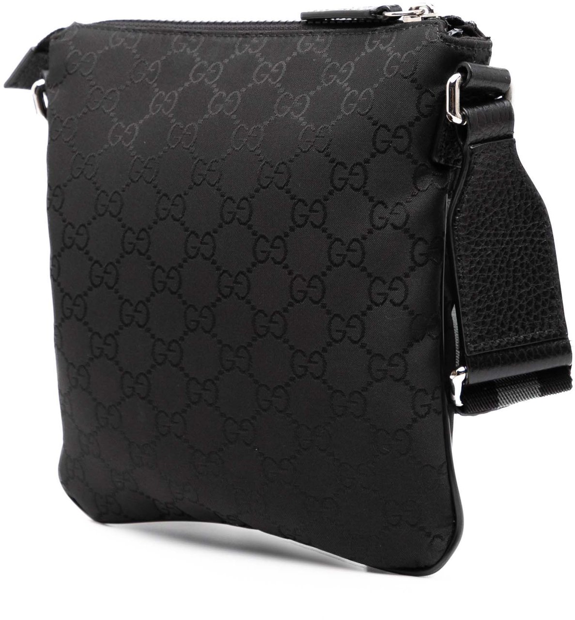 Gucci GG Nylon Web Crossbody Zwart