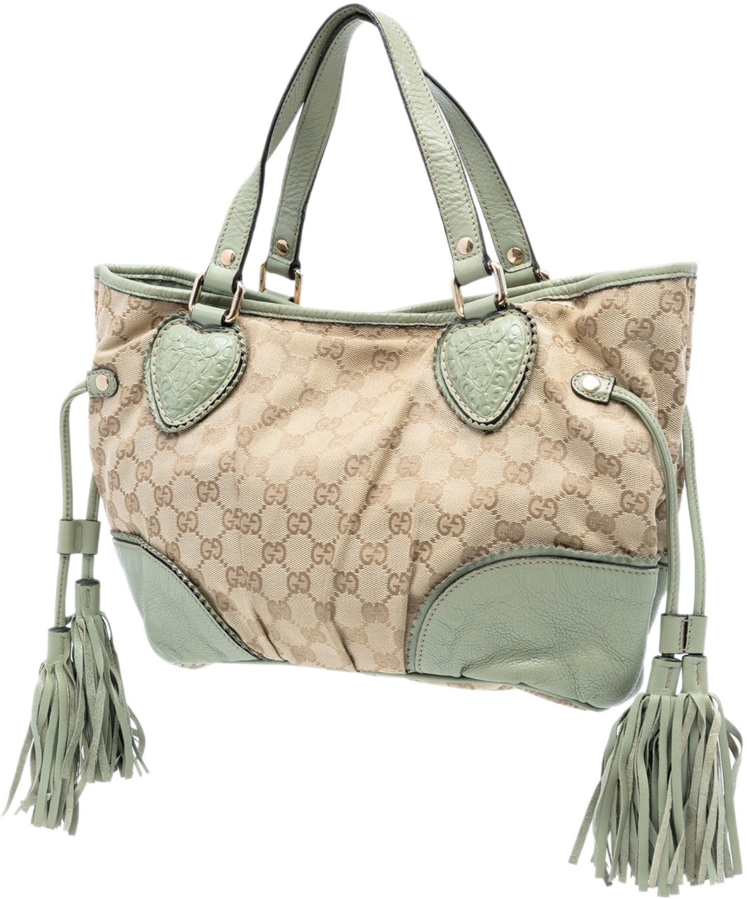 Gucci Small GG Canvas Tribeca Tote Bruin