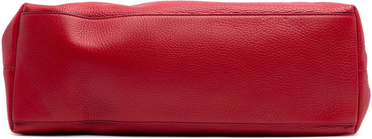 Gucci Medium Leather Soho Chain Tote Rood