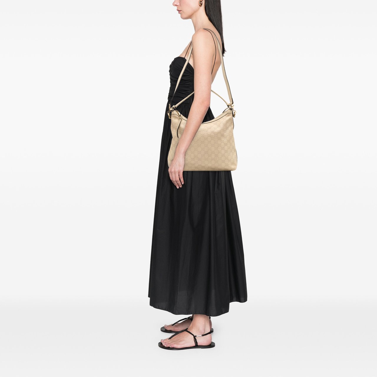 Gucci Small Guccissima Miss GG Hobo Bruin