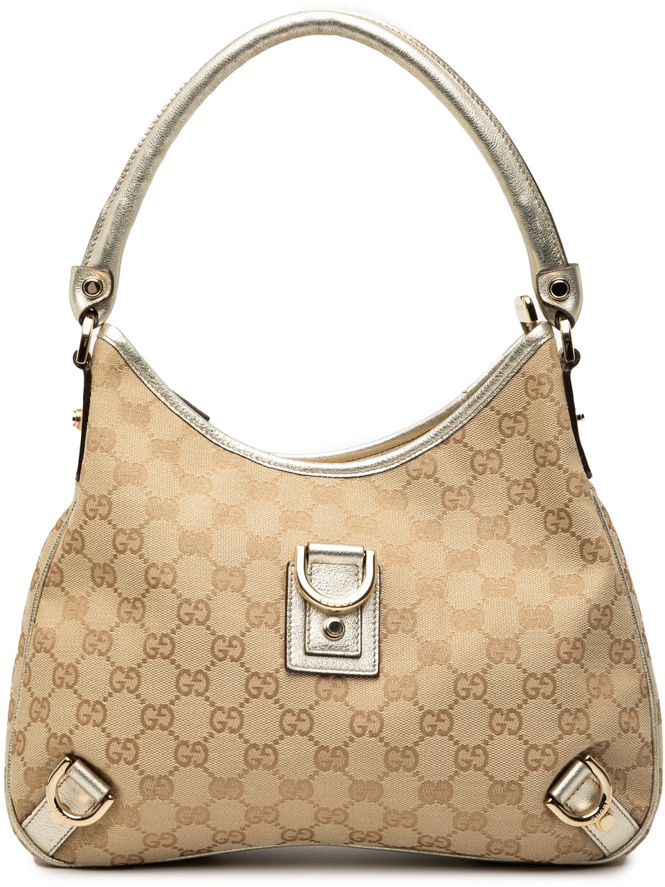 Gucci GG Canvas Abbey D Ring Shoulder Bag Bruin