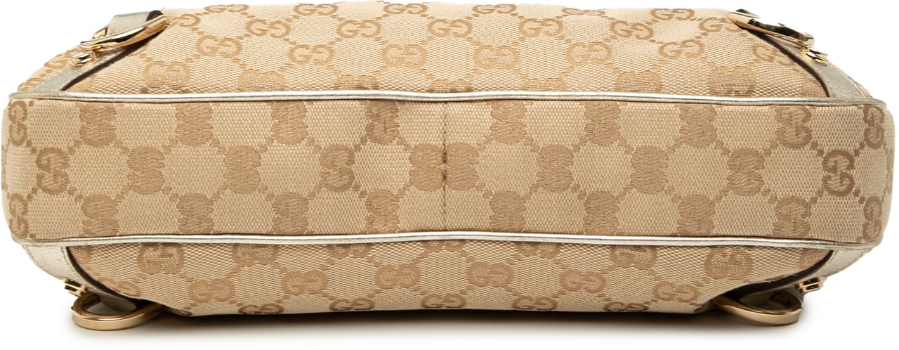 Gucci GG Canvas Abbey D Ring Shoulder Bag Bruin