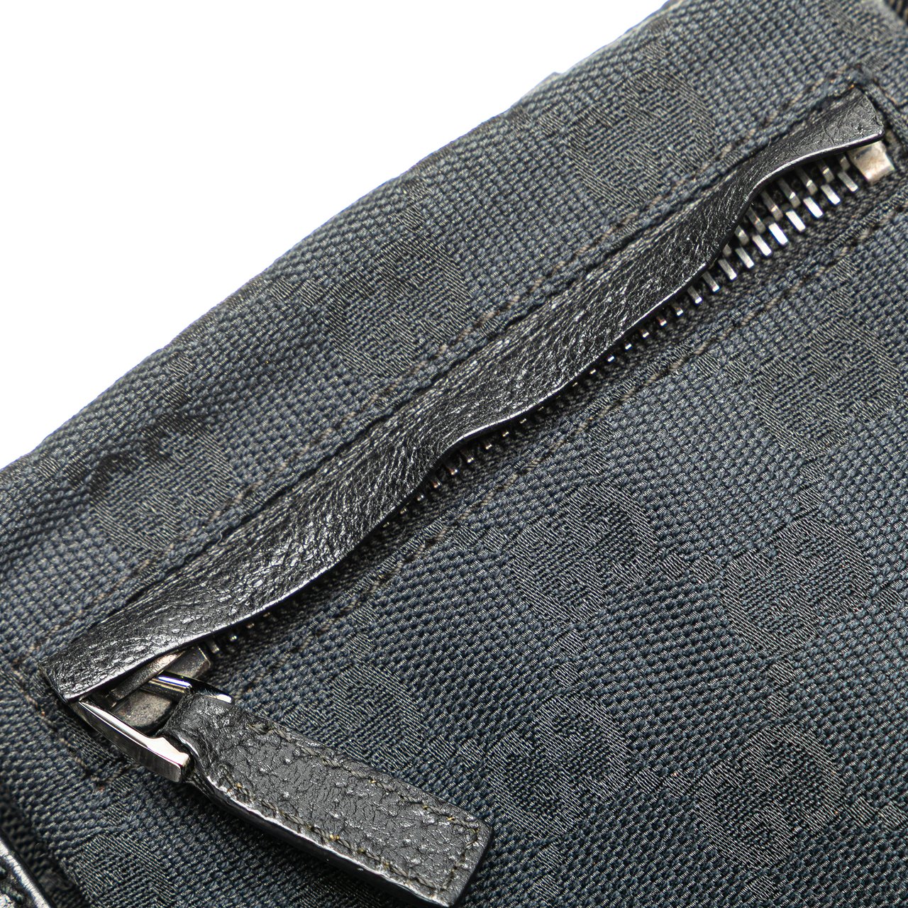 Gucci GG Canvas Double Pocket Belt Bag Blauw