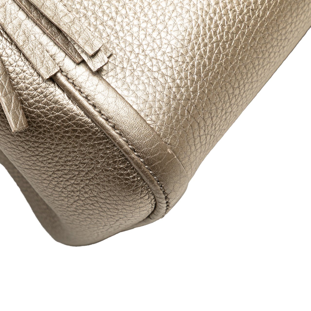 Gucci Small Leather Soho Satchel Goud