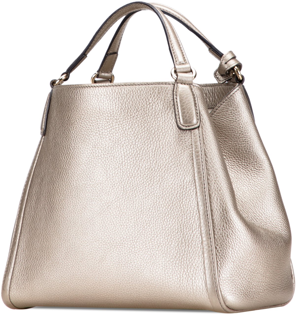 Gucci Small Leather Soho Satchel Goud