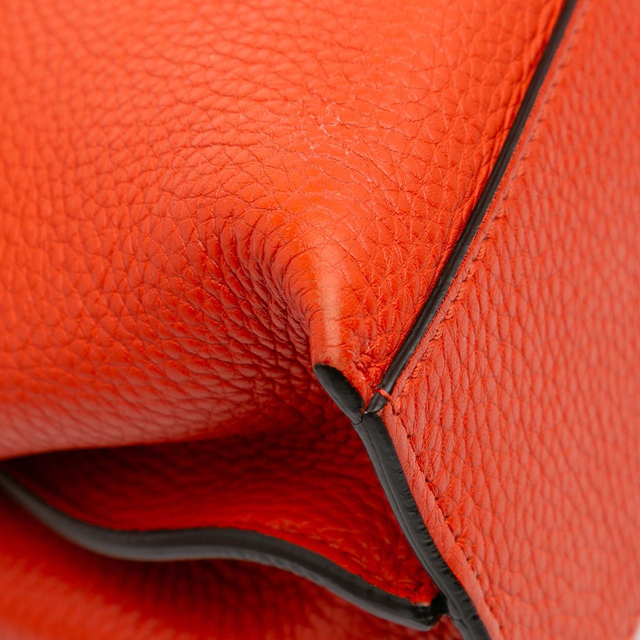 Gucci Small Leather Bamboo Daily Satchel Oranje