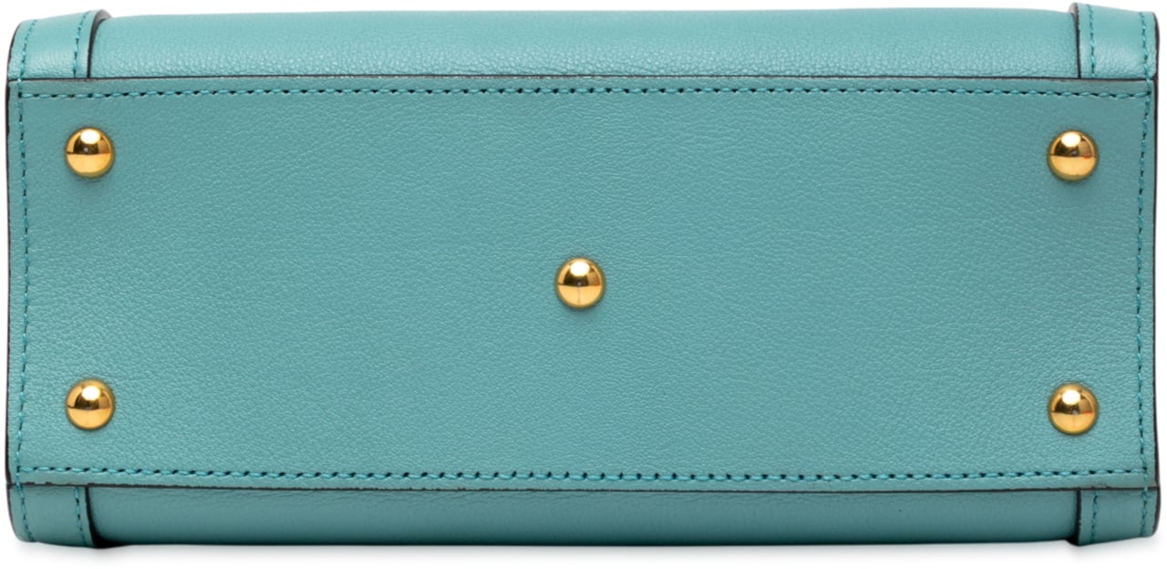 Gucci Mini Calfskin Bamboo Diana Satchel Blauw