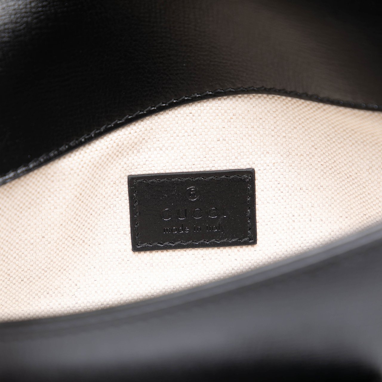 Gucci Mini Leather Asymmetric Horsebit 1955 Satchel Bruin