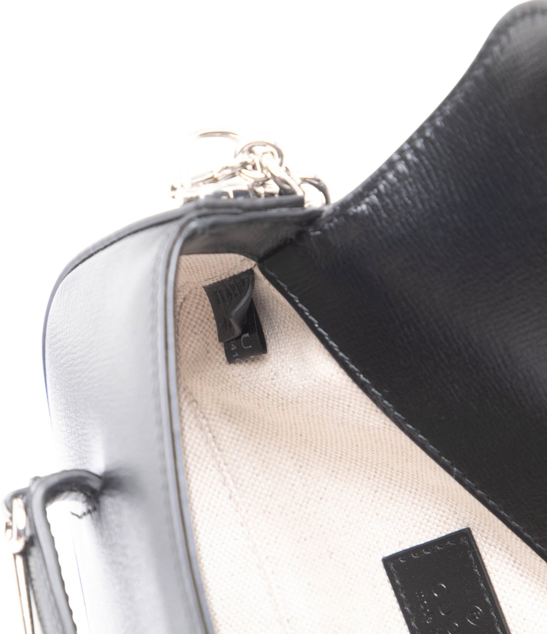 Gucci Mini Leather Asymmetric Horsebit 1955 Satchel Bruin