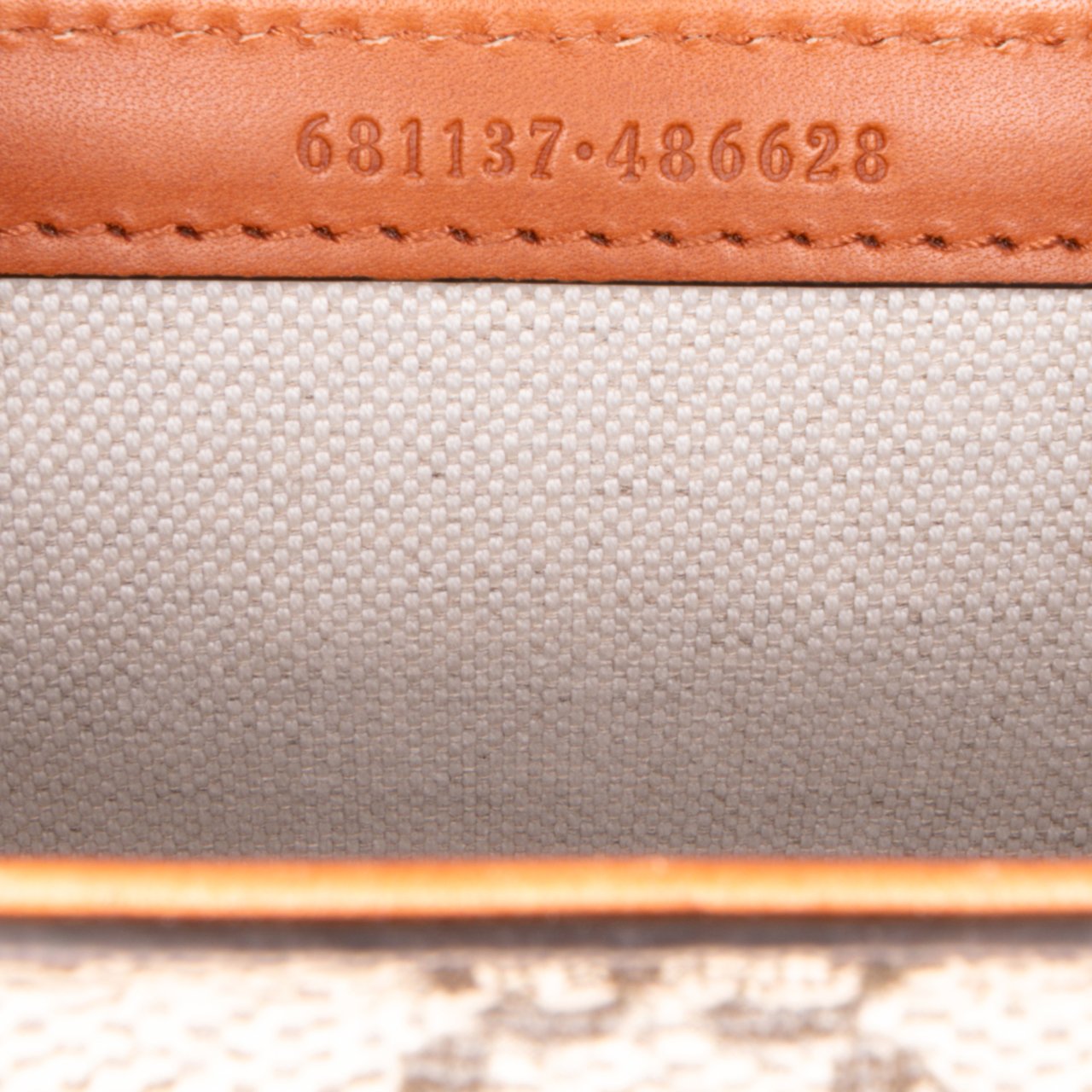 Gucci Mini GG Supreme Web Bamboo 1947 Belt Bag Bruin