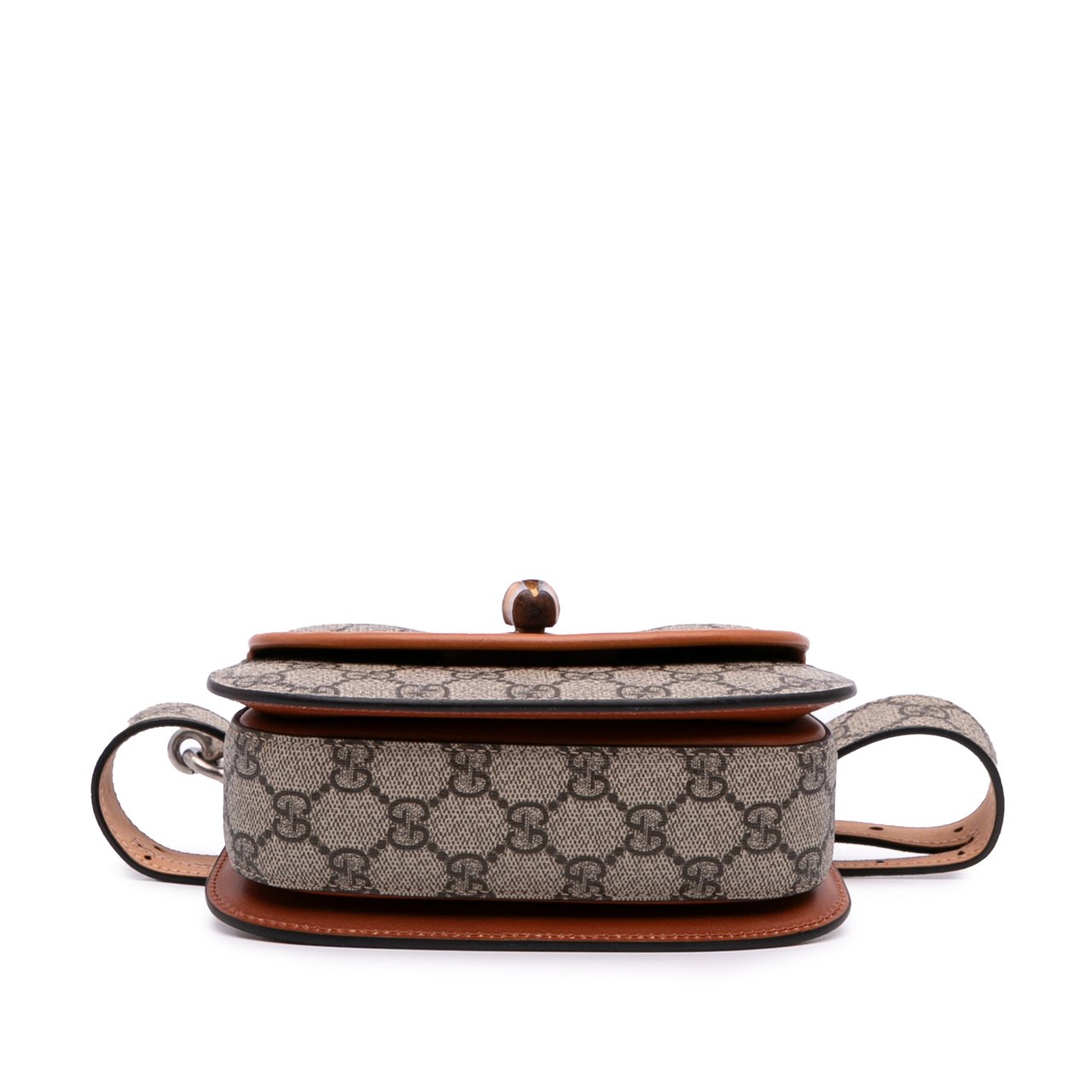 Gucci Mini GG Supreme Web Bamboo 1947 Belt Bag Bruin