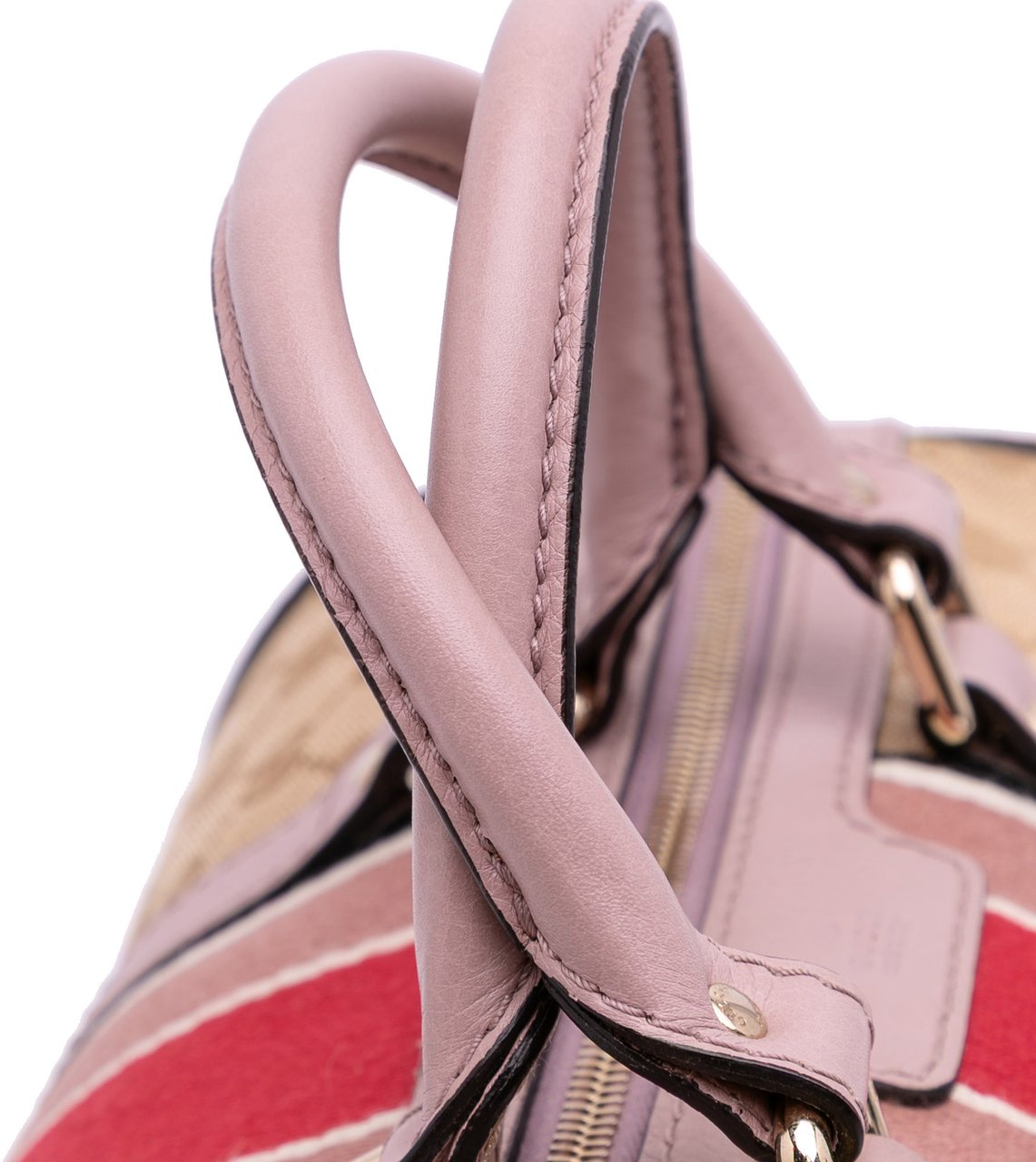 Gucci Medium GG Canvas Web Joy Boston Bag Bruin