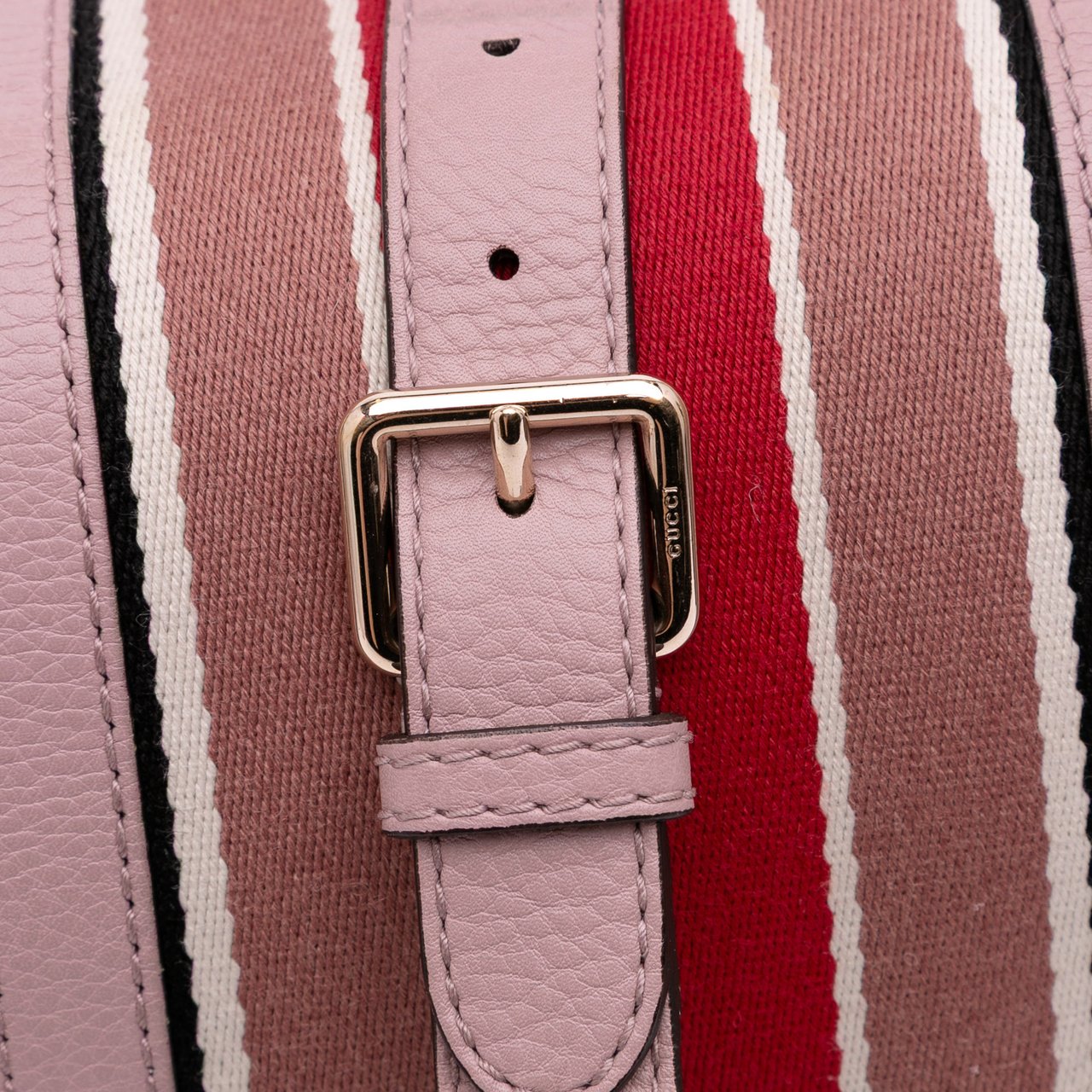 Gucci Medium GG Canvas Web Joy Boston Bag Bruin