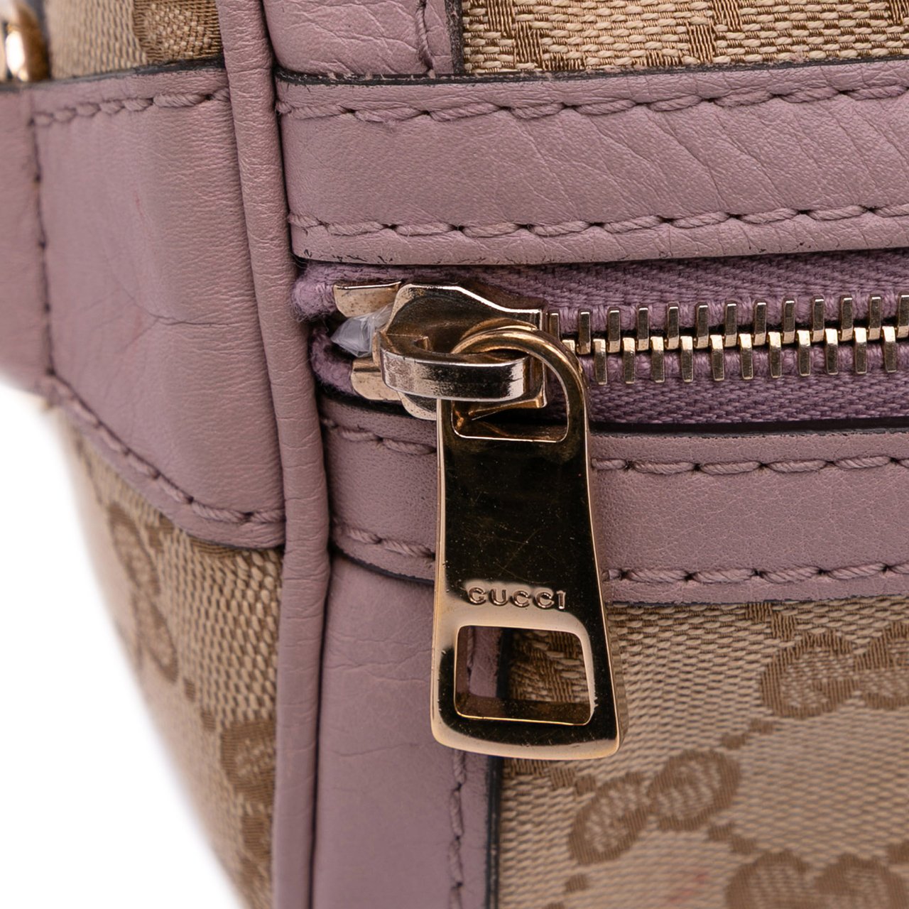 Gucci Medium GG Canvas Web Joy Boston Bag Bruin