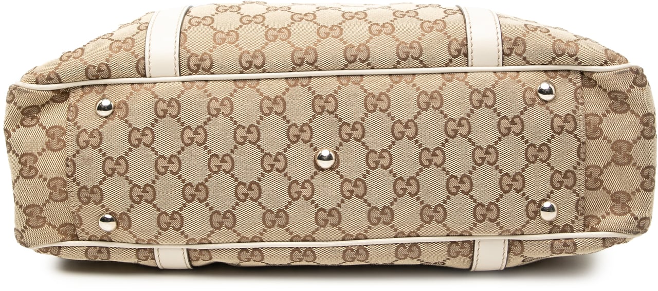 Gucci GG Canvas Twins Tote Bruin