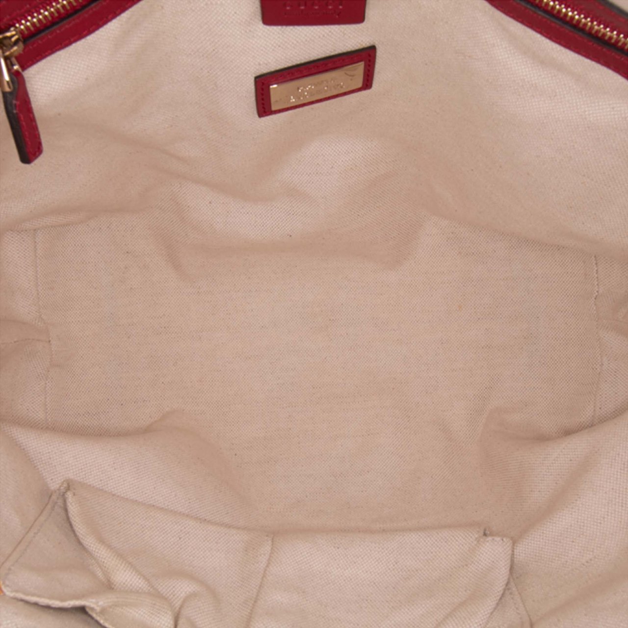 Gucci GG Canvas Heart Bit Satchel Bruin