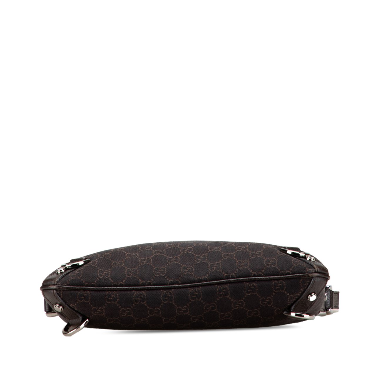 Gucci GG Denim Abbey D Ring Crossbody Bruin