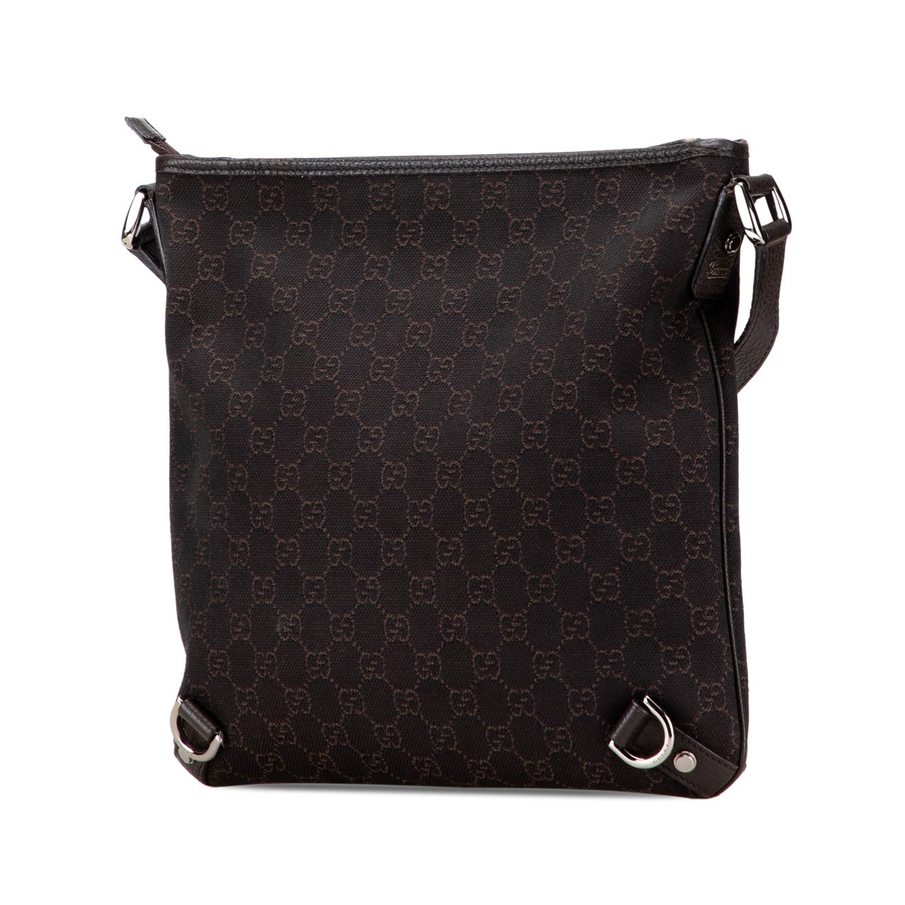 Gucci GG Denim Abbey D Ring Crossbody Bruin