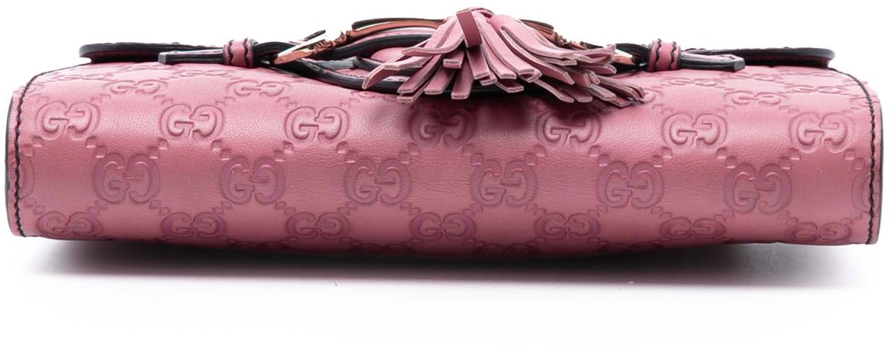 Gucci Small Guccissima Emily Crossbody Roze