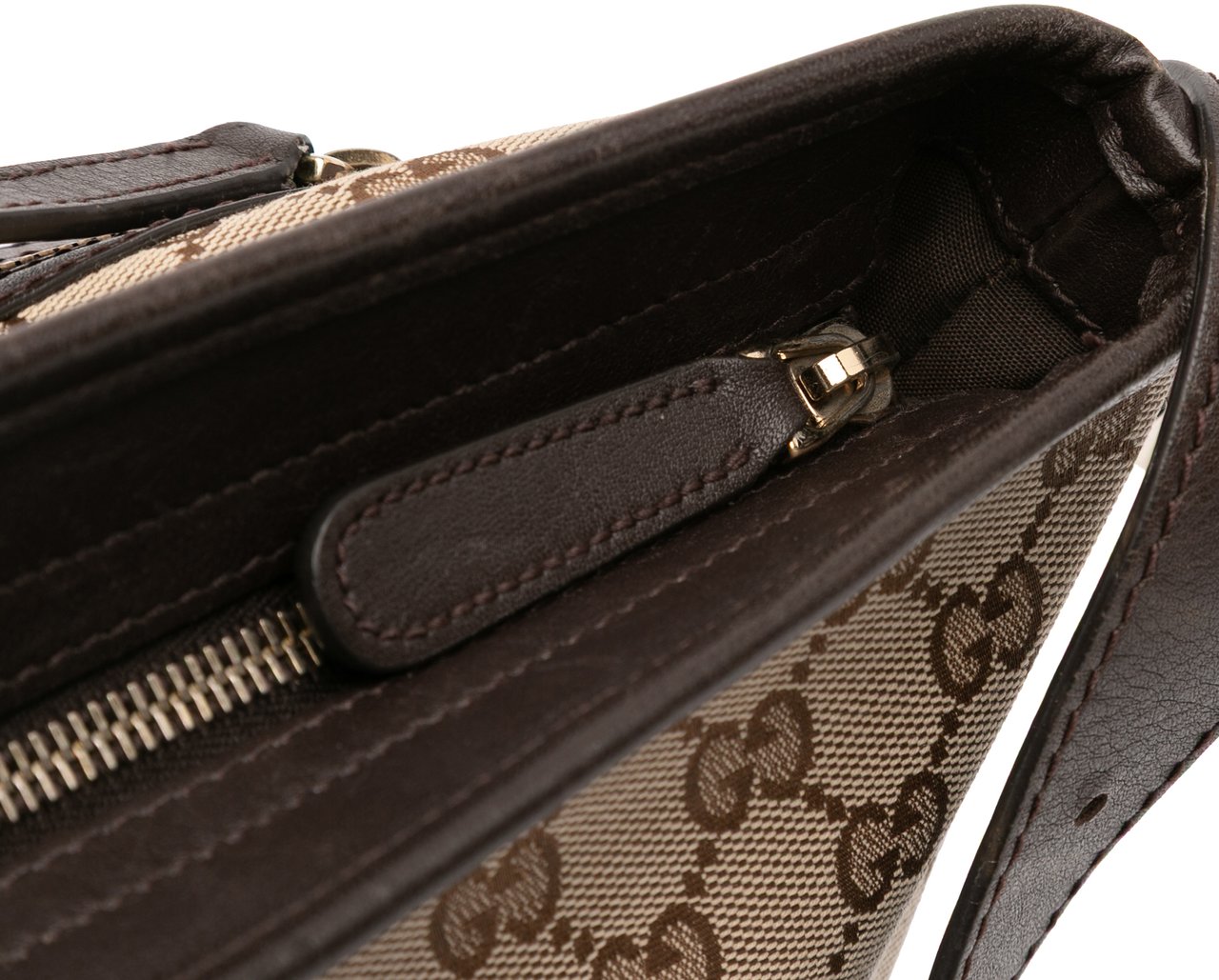 Gucci GG Canvas Crossbody Bruin