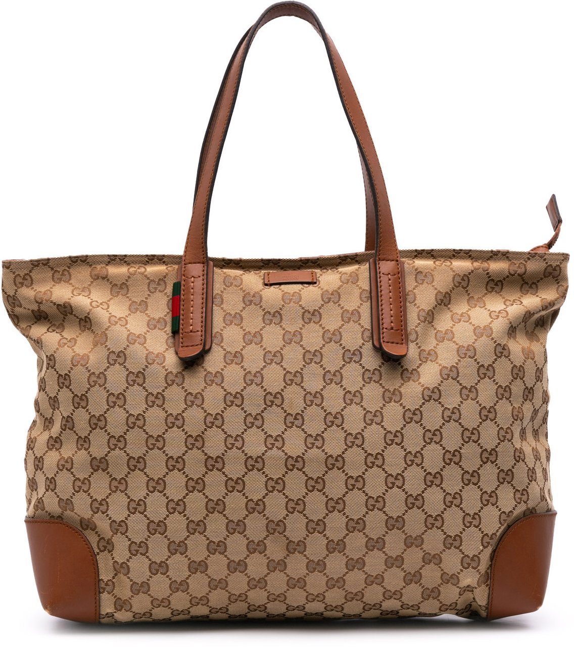Gucci GG Canvas Tote Bruin