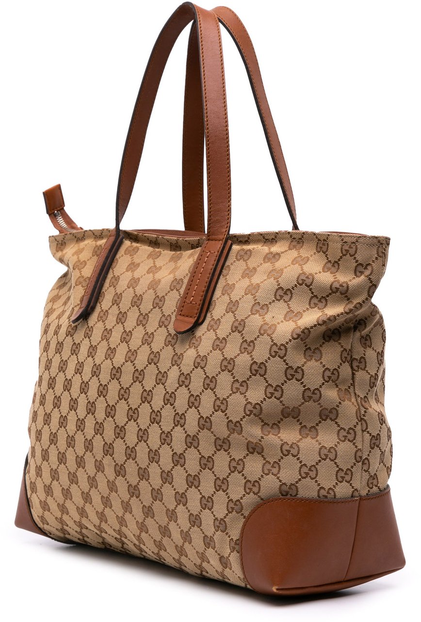 Gucci GG Canvas Tote Bruin