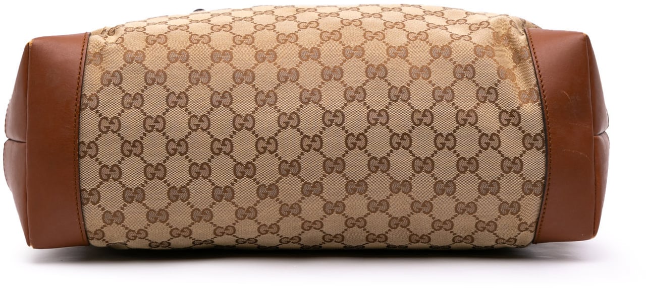 Gucci GG Canvas Tote Bruin