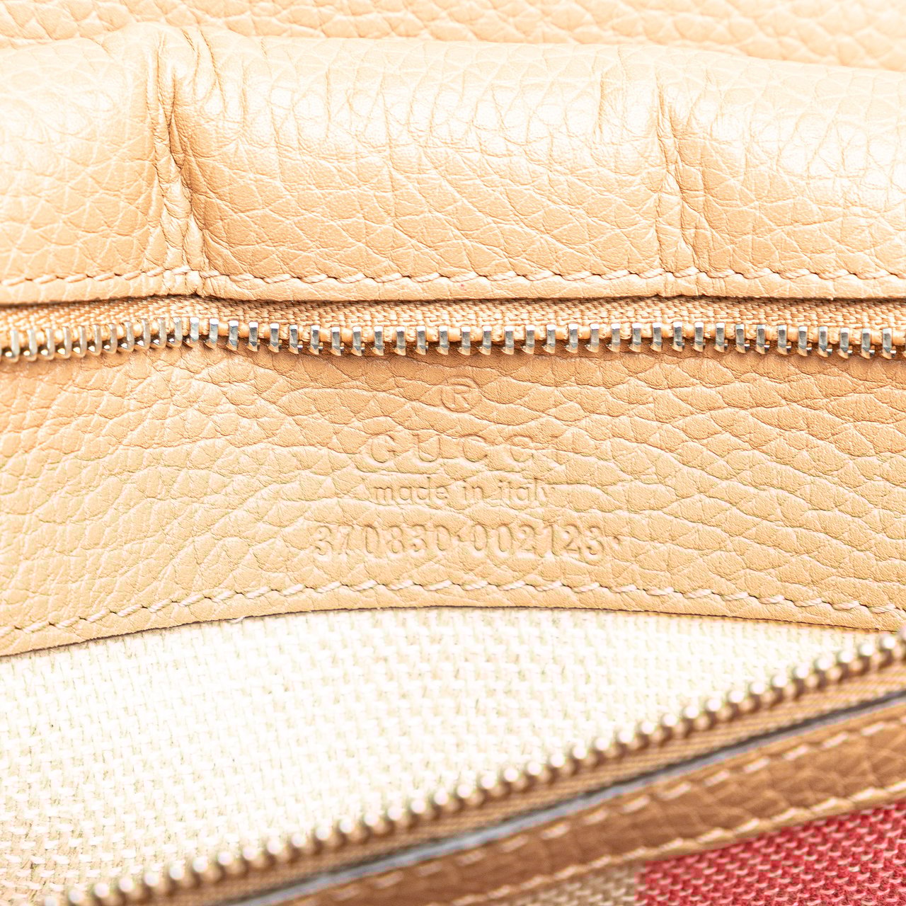 Gucci Large Leather Bamboo Daily Satchel Bruin