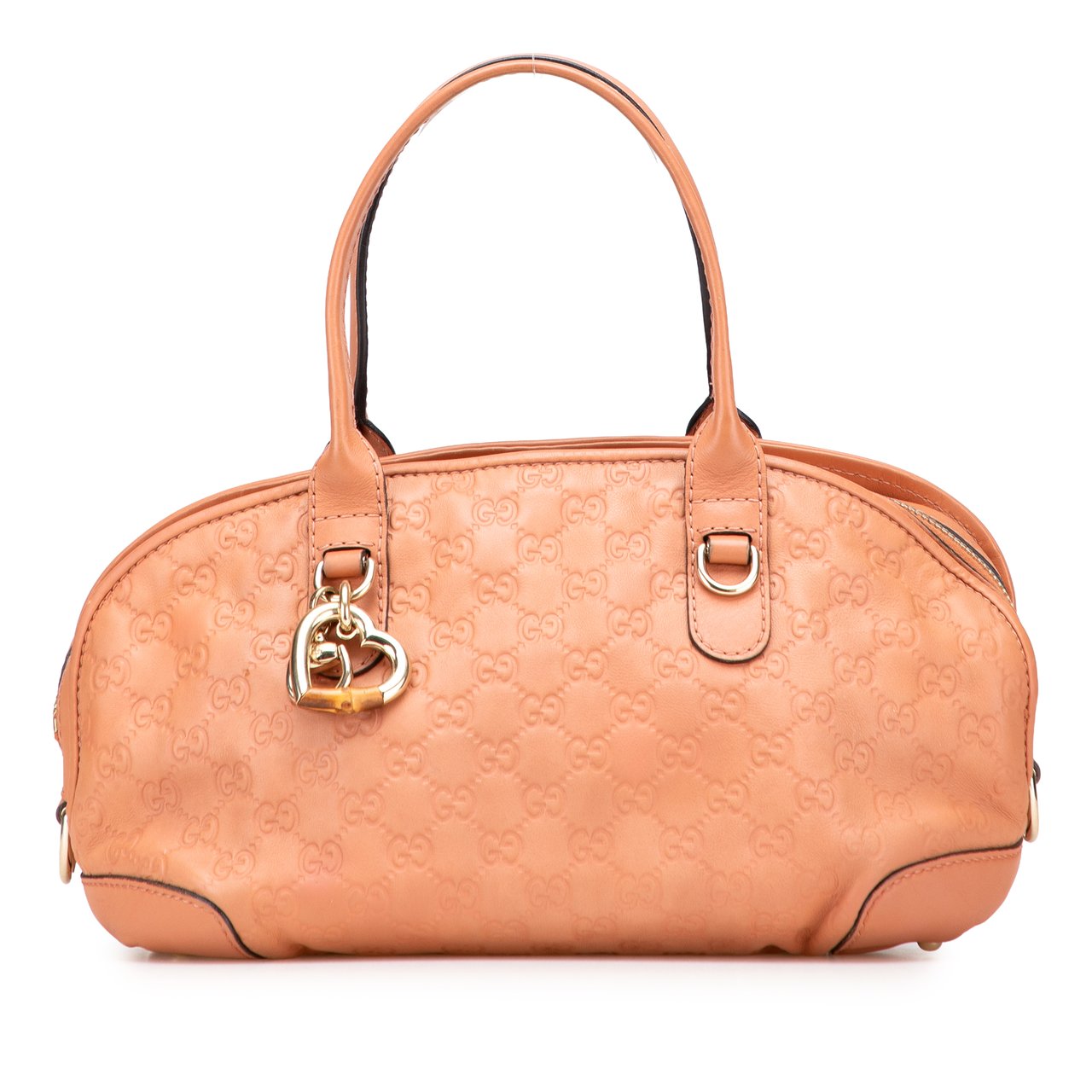 Gucci Guccissima Heart Bit Satchel Oranje