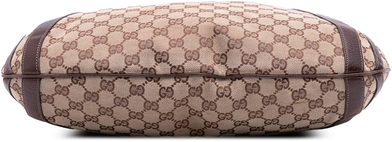 Gucci GG Canvas Abbey D Ring Convertible Satchel Bruin
