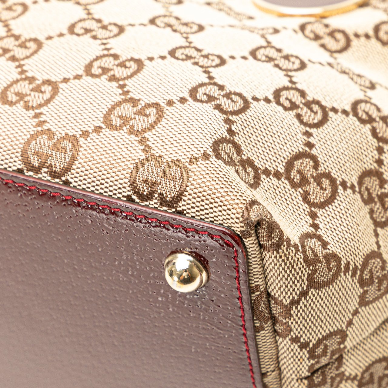 Gucci GG Canvas Eclipse Handbag Bruin