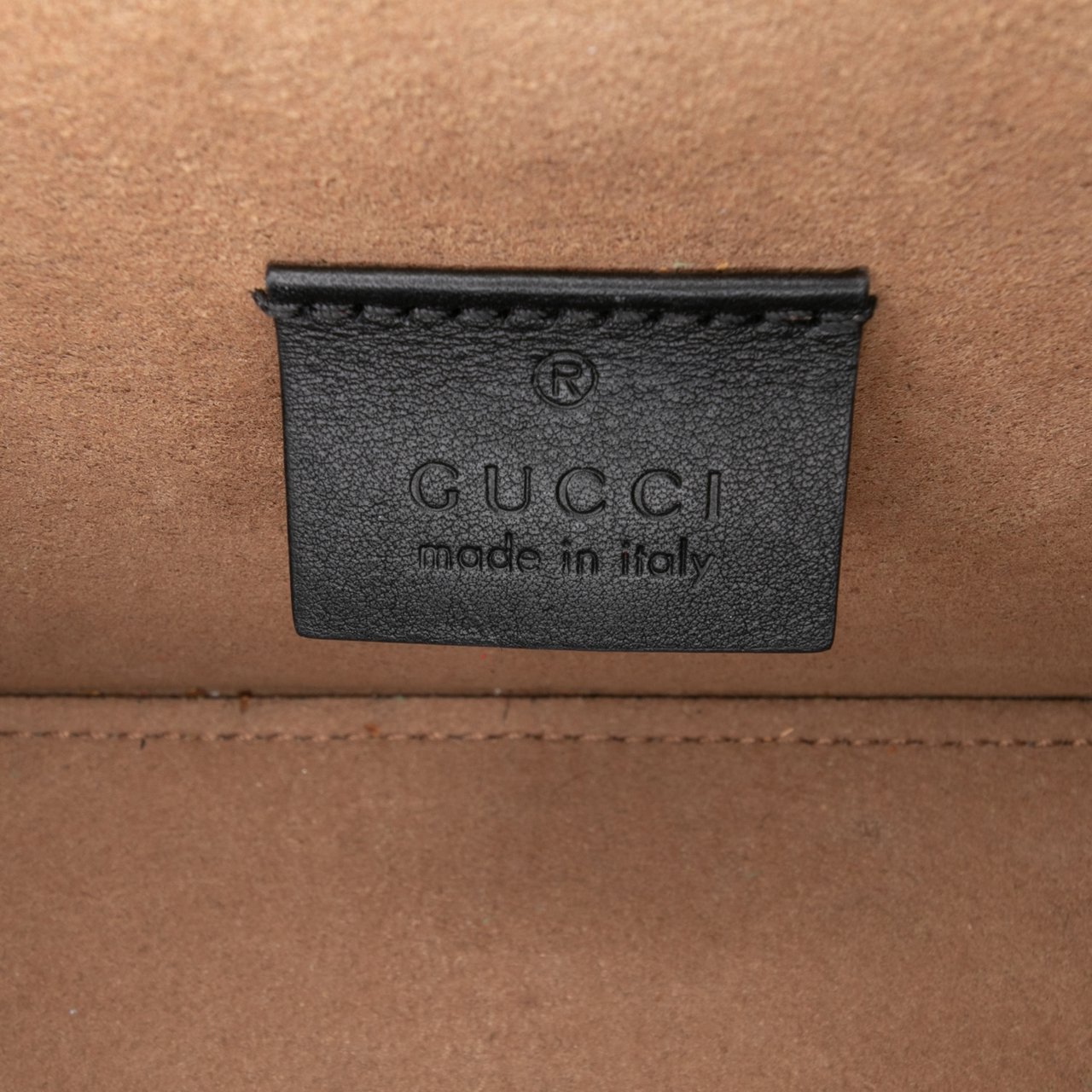 Gucci GG Supreme Bamboo Padlock Satchel Bruin