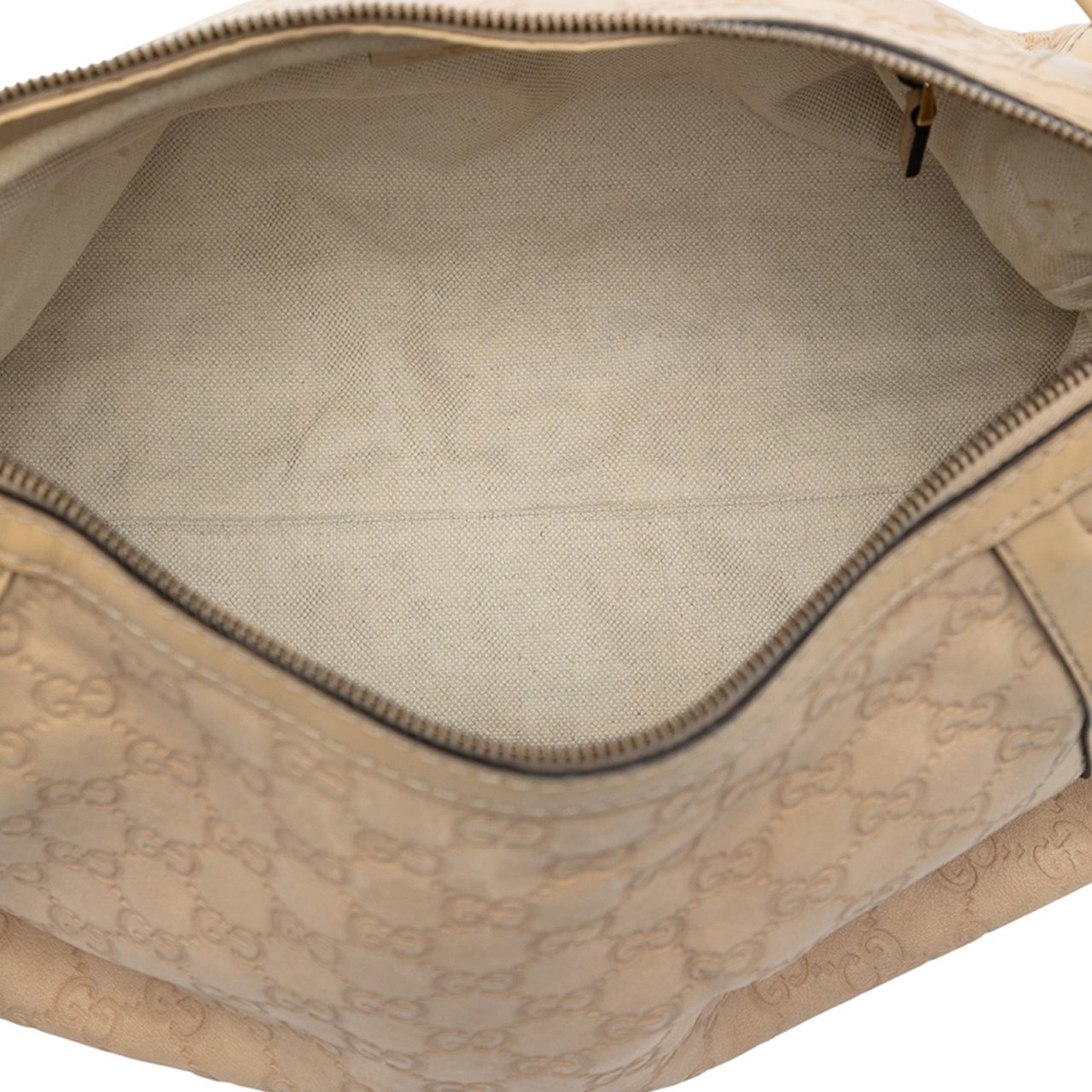 Gucci Guccissima Scarlett Shoulder Bag Bruin