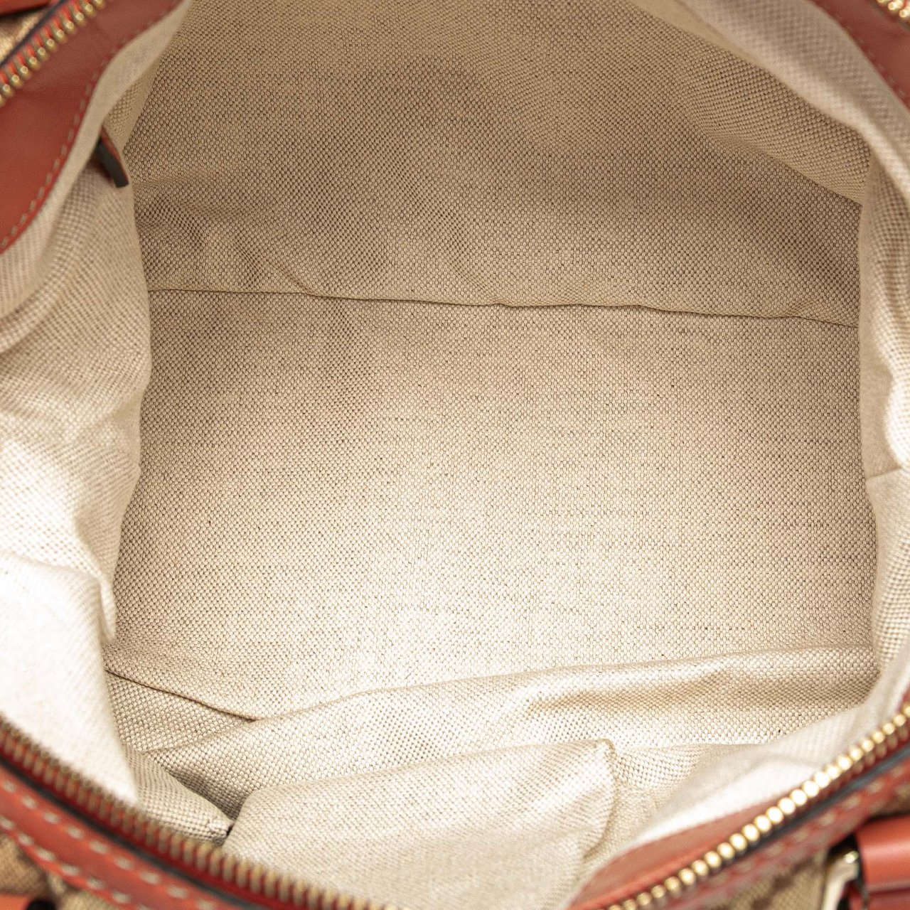 Gucci Diamante Canvas Sukey Satchel Bruin