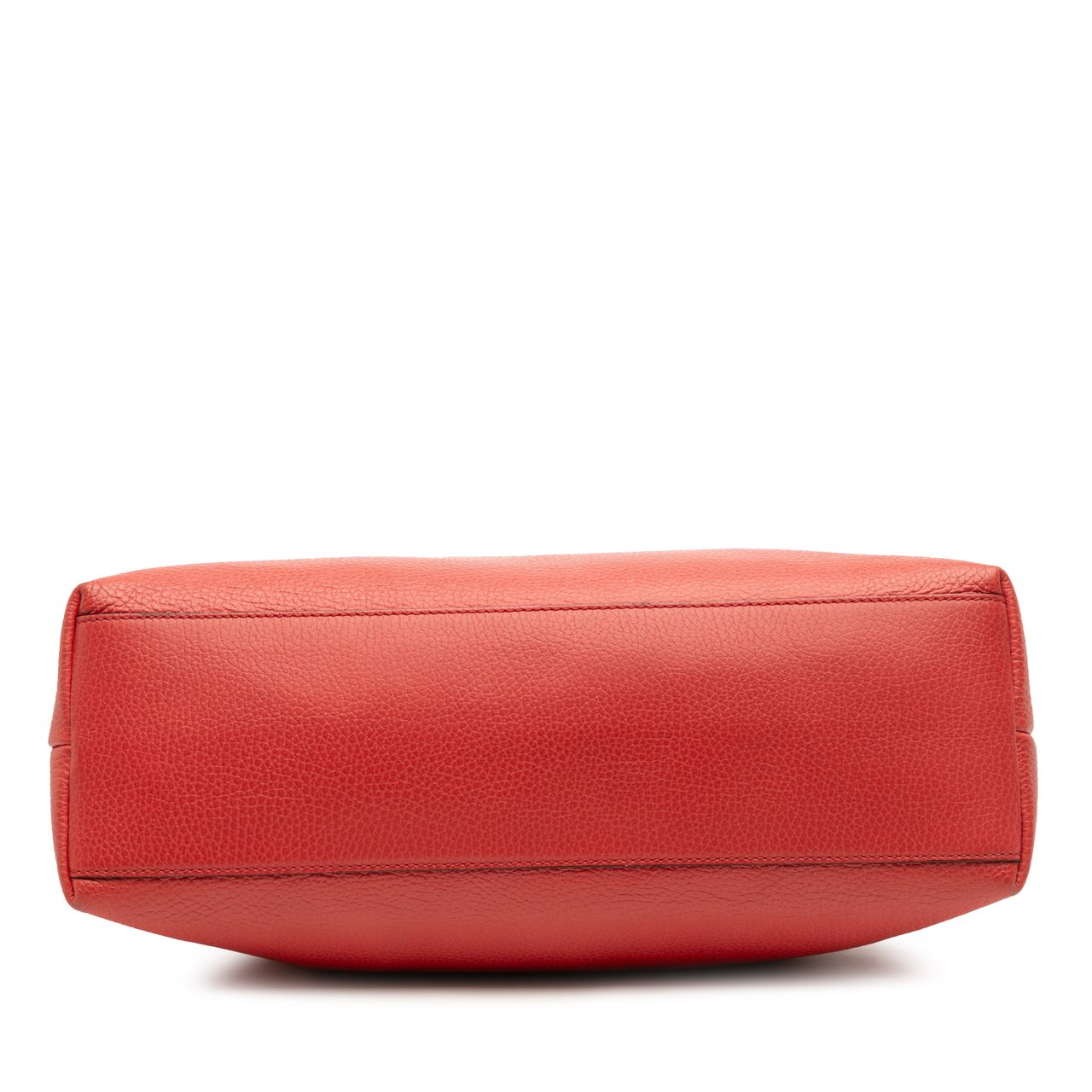 Gucci Leather Bamboo Tassel Satchel Rood