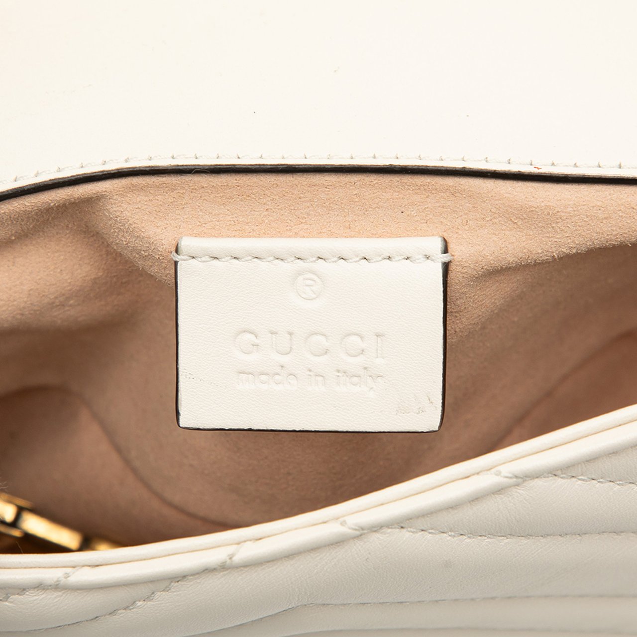 Gucci Mini GG Marmont Matelasse Leather Flap Crossbody Wit