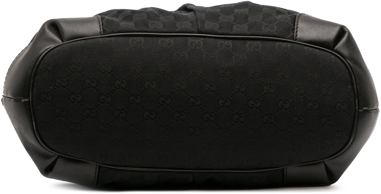 Gucci GG Canvas Sukey Satchel Zwart