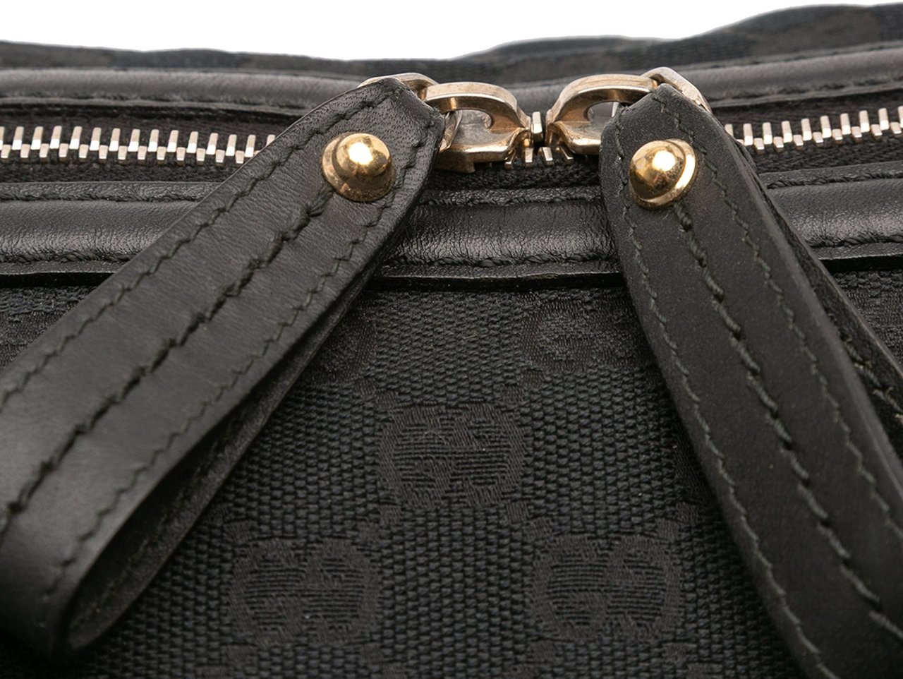 Gucci GG Canvas Sukey Satchel Zwart