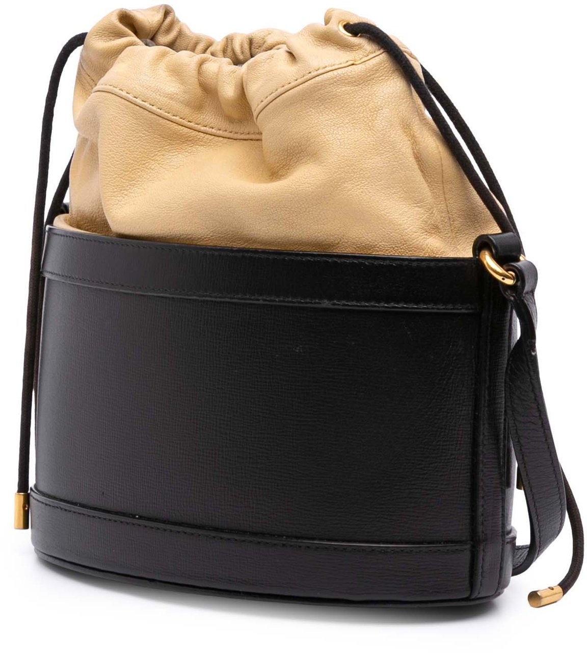 Gucci Leather Horsebit 1955 Bucket Bag Zwart