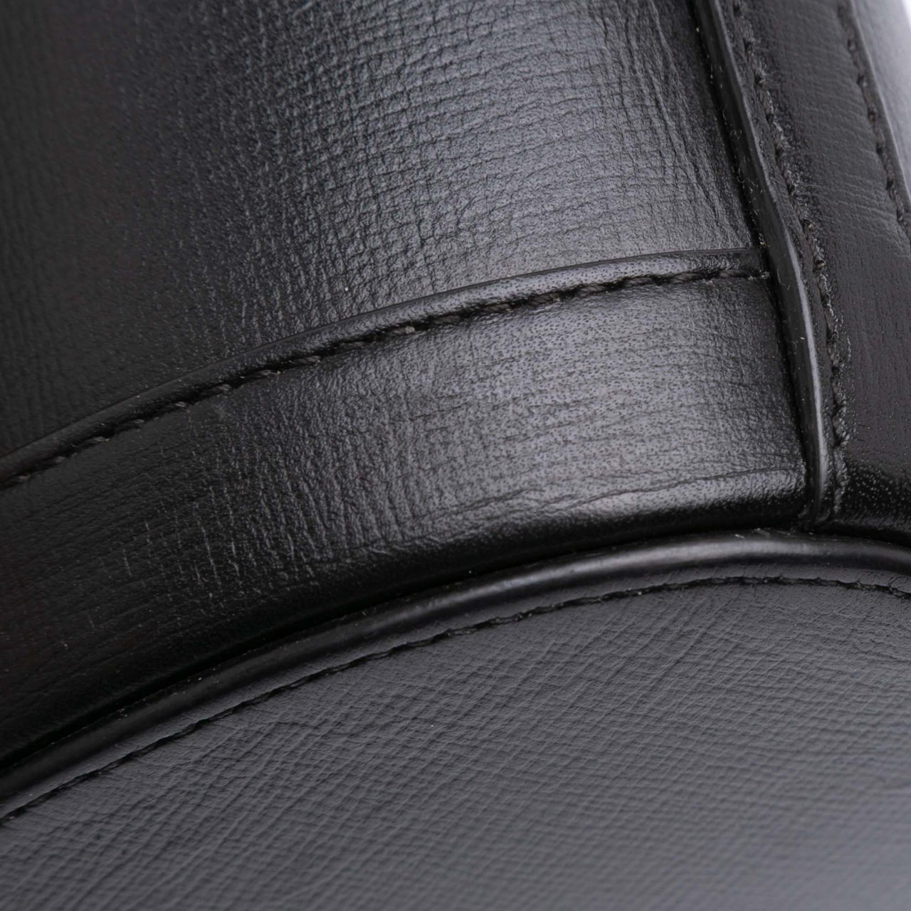 Gucci Leather Horsebit 1955 Bucket Bag Zwart