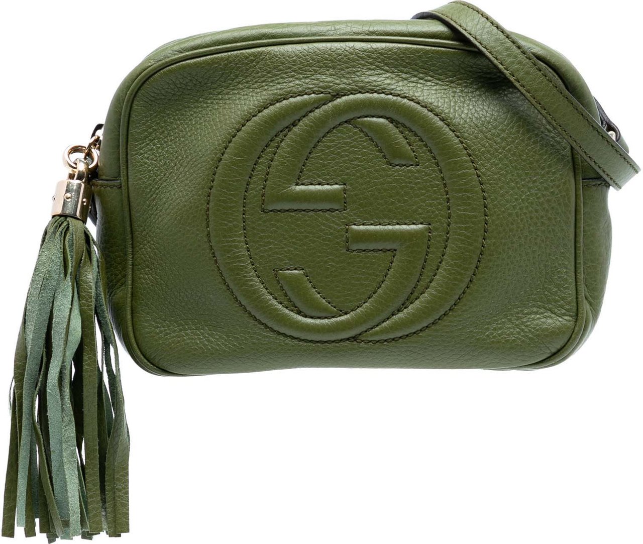 Gucci Leather Soho Disco Crossbody Groen