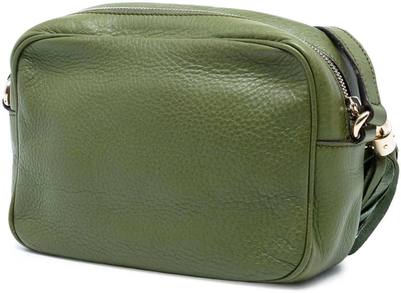 Gucci Leather Soho Disco Crossbody Groen