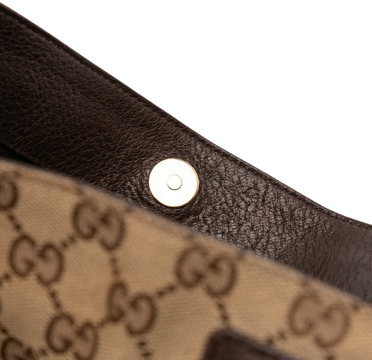 Gucci Large GG Canvas GG Charm Tote Bruin
