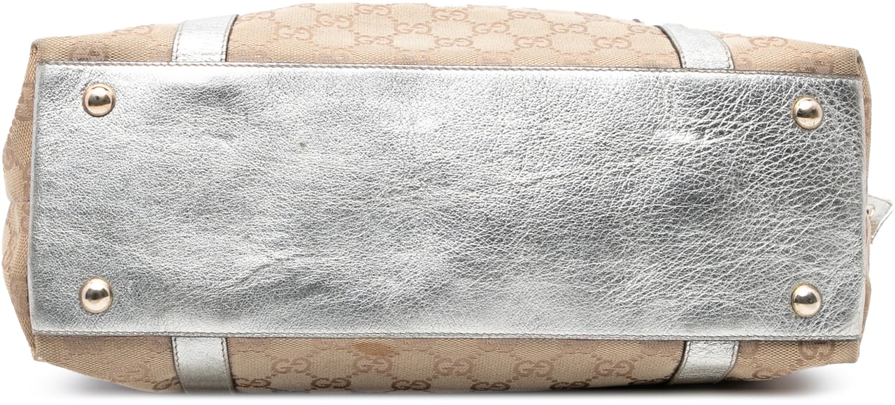 Gucci GG Canvas Abbey D Ring Tote Bruin